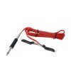 Clipcord with black jack plug red