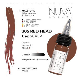 Nuva Colors - SMP - 305 Red Head - PMU - 15 ml