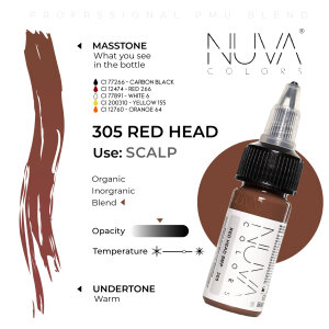 Nuva Colors - SMP - 305 - Red Head - PMU - 15 ml