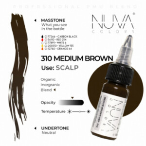 Nuva Colors - SMP - 310 Medium Brown - PMU - 15 ml 