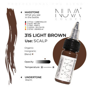 Nuva Colors - SMP - 315 Light Brown - PMU - 15 ml