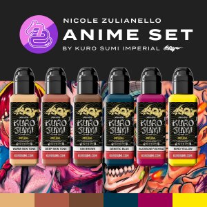 Kuro Sumi Imperial - 6x 44 ml - Anime Set Nicole Zulianello