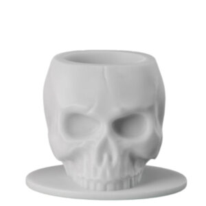 Murostar - Skull Silicone - Ink Cups - 100 pcs - 12 mm grey