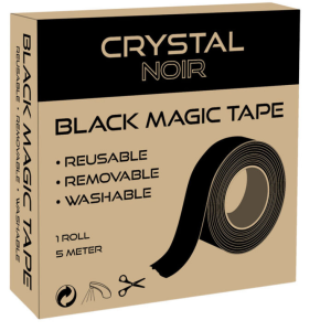 Ruban adhésif magique - Crystal Noire - 3 cm x 5 m