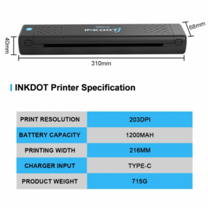 Emalla – Inkdot – termiczna drukarka szablonowa – bezprzewodowa