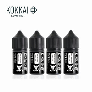 Kokkai - Sumi Ink - Whitewash Set  4x30ml