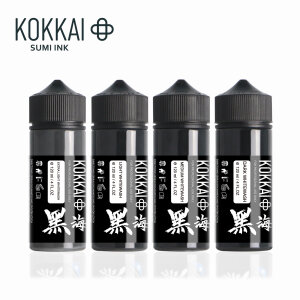Kokkai Sumi Ink - Whitewash Set  4x120ml