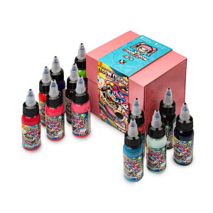 Xtreme Ink - Meow Meow Cartoon Set-  12 x 30 ml