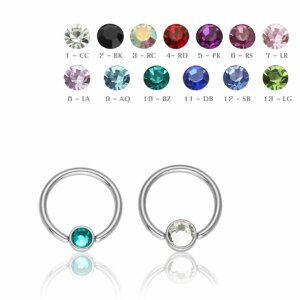 8 mm - 3 mm - CC - Crystal Clear/ Kristallklar - Stahl -...