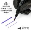 Skulldna - Tattoo Marker Ersatztips - 0.5-5 mm - Brush - 5 Stk