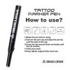 Skulldna - Tattoo Marker Ersatztips - 0.5-5 mm - Brush - 5 Stk