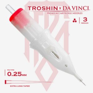 DaVinci x Troshin needle cartridges - liners - 40 pieces - 3 liners ONLY