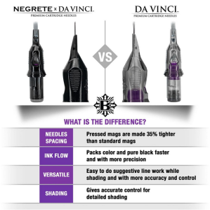 Módulos de agujas DaVinci V2 x Negrete – Pressed Soft Edge Magnum - 20 unidades