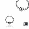Ti Gloss Titanium - BCR ball closure ring 1,6 mm - 18 mm - 6 mm