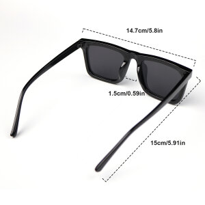 Polarisierende Arbeitsbrille für Tätowierer - schwarz - mit Etui