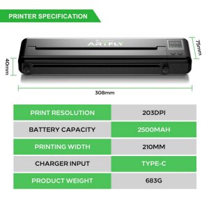Jconly - Stampante termica wireless per stencil per...