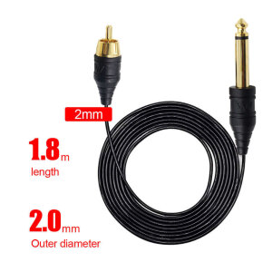 Emalla - Clipcord - RCA - 180 cm - schwarz
