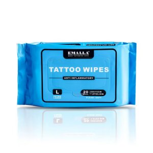 Emalla - Tattoo Tücher - mit grüner Seife oder entzündungshemmend