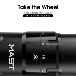 Dragonhawk - MAST - Flip Pro 4 - Tattoo Maschine - 2 Akku - schwarz