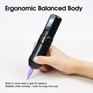 Dragonhawk - MAST - Flip Pro 4 - Tattoo Maschine - 2 Akku - schwarz