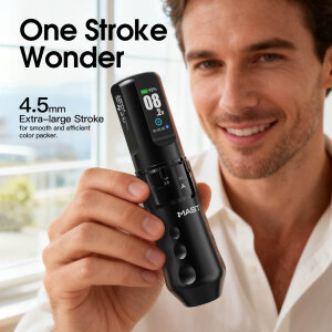 Dragonhawk - MAST - Flip Pro 4 - Tattoo Maschine - 2 Akku - schwarz