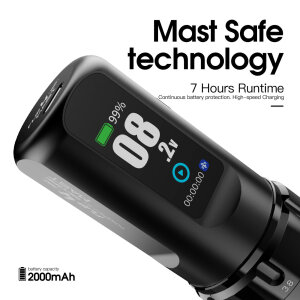 Dragonhawk - MAST - Flip Pro 4 - Tattoo Maschine - 2 Akku - schwarz