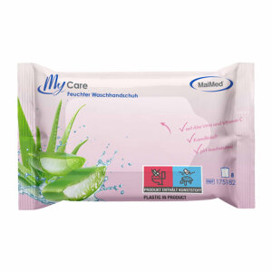 My Care -  feuchter Waschhandschuh - 15x23 cm  - 8 Stk
