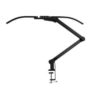Lampe de travail - LED - courbée - largeur 65 cm - pliable - noire