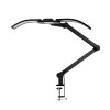 Lampe de travail - LED - courbée - largeur 65 cm - pliable - noire