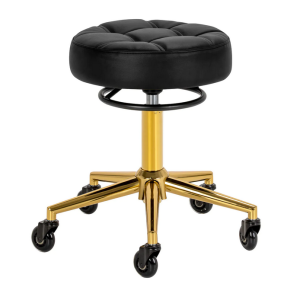 Tabouret Tattoo - matelassé - doré