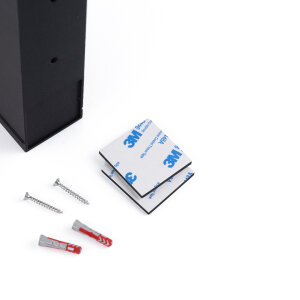 Dispenser da parete per cartucce – Organizer per cartucce per tatuaggi -  nero - 1 pz.