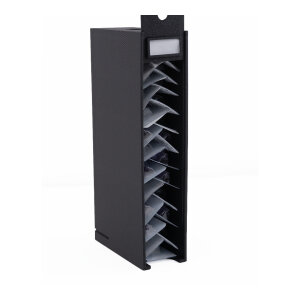 Dispenser da parete per cartucce – Organizer per cartucce per tatuaggi -  nero - 1 pz.