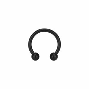 Steel - Mini-Circular Barbell (horseshoe) - Black - 1,2...