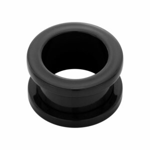 Steel - Flesh Tunnel - Black - Supernova Concept - 6 mm