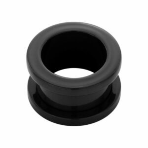 Stahl - Flesh Tunnel - schwarz - Supernova Concept - 18 mm