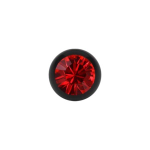 6 mm - LS- Light Siam/Rot -  - Stahl - Schraubkugel - schwarz - Kristall - SWAROVSKI  - Supernova Concept