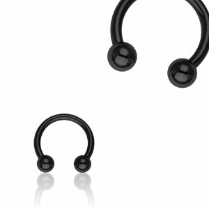 Black Steel - CBR Circular Barbell (horseshoe) 1,2 mm - 8...