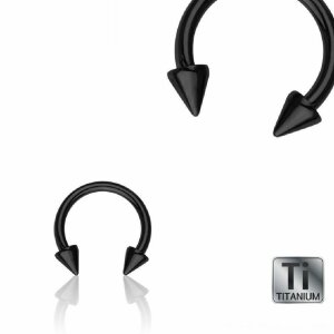 1,2 mm - 10 mm - 4 mm - Black Titan - CBR Hufeisen - mit...