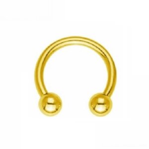 Gold Steel - CBR Circular Barbell (horseshoe) 1,0 mm - 5...
