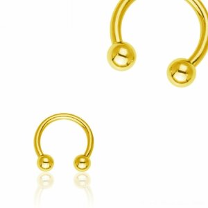 1,0 mm - 11 mm - 3 mm - Gold Steel - CBR Hufeisen