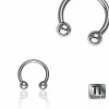 Ti-Gloss Titanium - CBR Circular Barbell (horseshoe) 1,2 mm - 8 mm - 3 mm