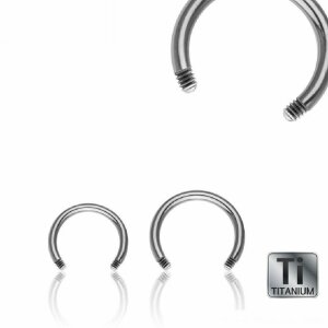 Titanium - CBR Circular Barbell (horseshoe) - without...