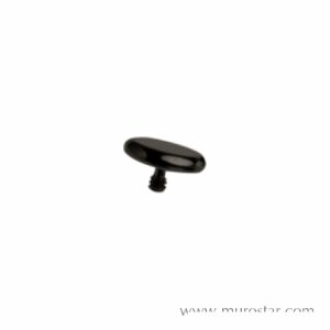 Black Titan - Dermal Anchor Flat Disc - 1,2 mm - 5 mm
