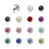 3,5 mm - LR - Light Rose/ Hell Rosa - Titan - Dermal Anchor  - Kristall - 1,2 mm