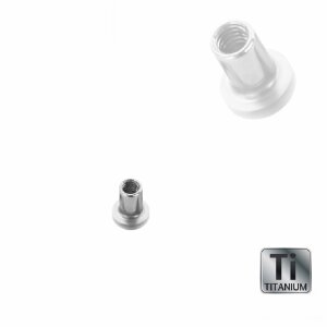 Titanium - Mini Dermal Anchor Base - 1,2 mm - without...