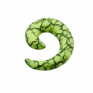Acrylique - Expanseur - Escargot - Vert - Néon - 8 mm