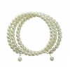 Glass Pearl Bracelet - 3-row