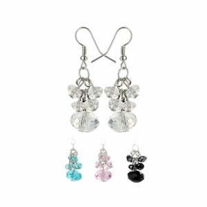 Stal nierdzewna - Kolczyk - Kryształ - Klasyczny -...