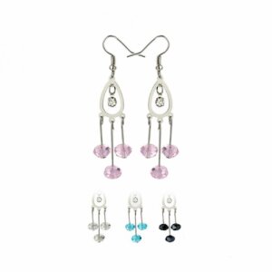 Stainless Steel - Ear ring - crystal - classic - drops
